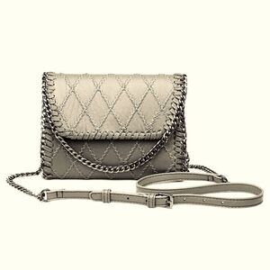 NWT Vegan Leather Crossbody Bag Urban Expressions Misty Grey, PETA Approved